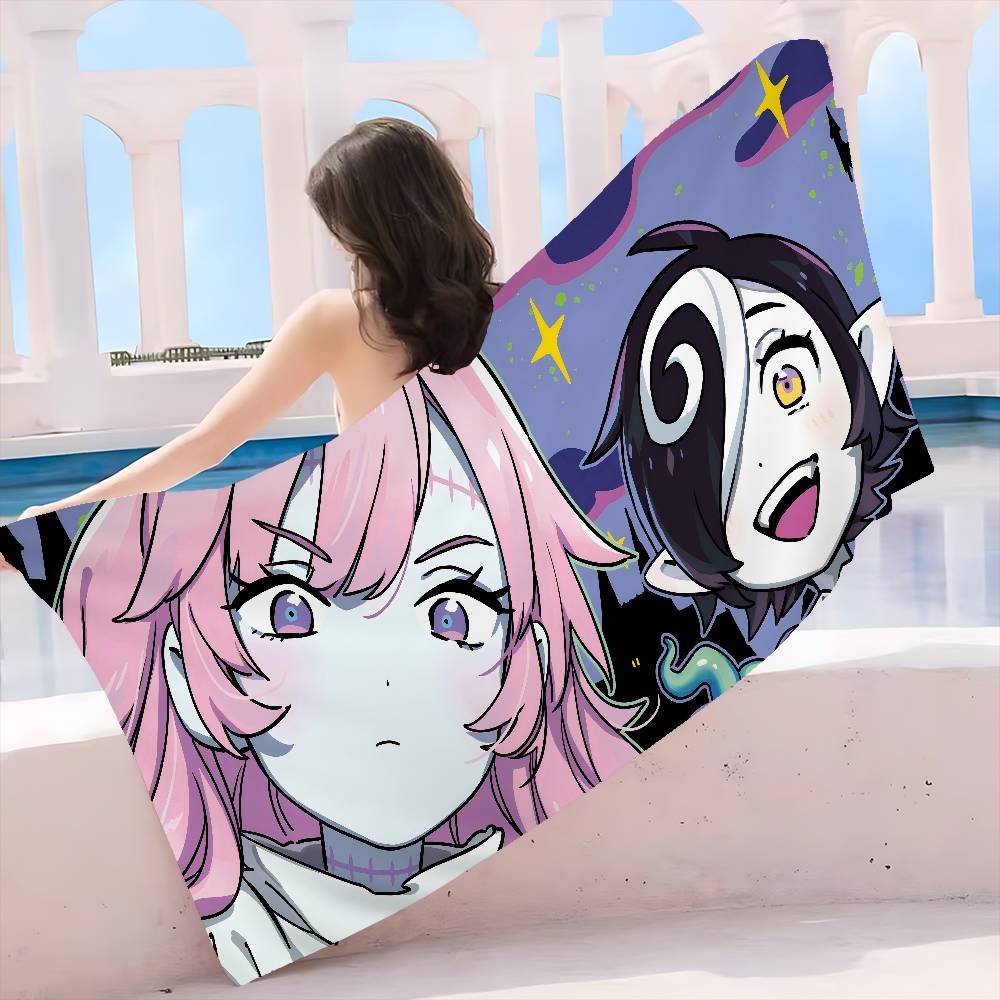 D-Devils Candy Cartoon anime Microfiber Beach Towel Absorbent Quick dry Soft Yoga Swimming Resort Mountain Climbing Towel