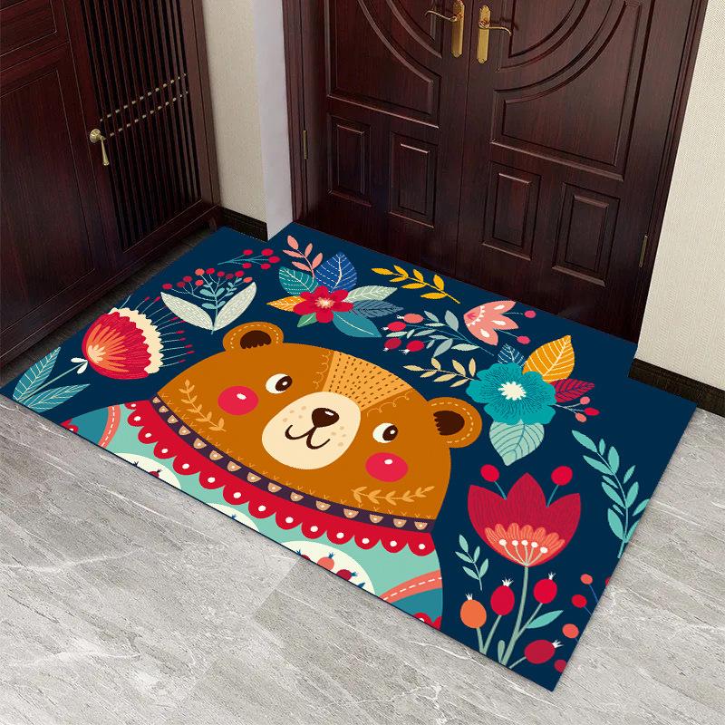 

Cute Cartoon Small Carpet Children s Rooms Bedside Rug Entrance Anti Slip Dust Falling Door Mat Home Decoration 40X60CM