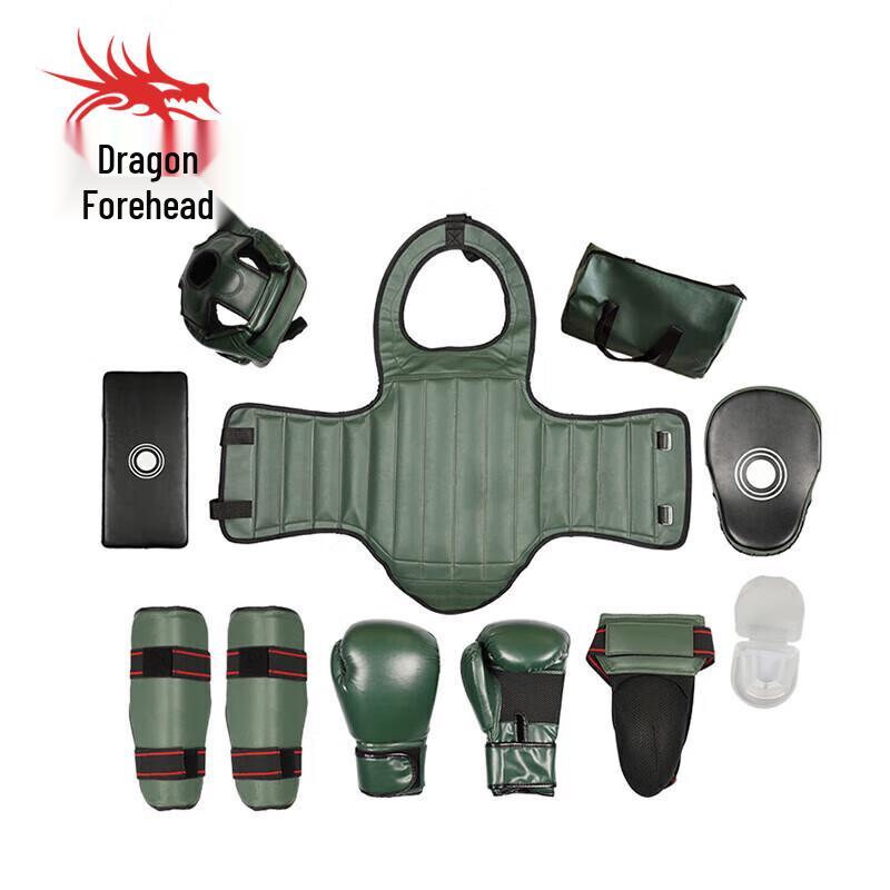Longchan Adult Sanda Boxing Martial Arts Protective Gear Set