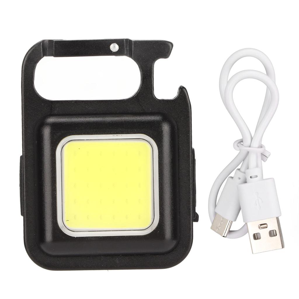 COB Small Flashlights Multifunctional Rechargeable Keychain Mini Flashlight for Outdoor Camping