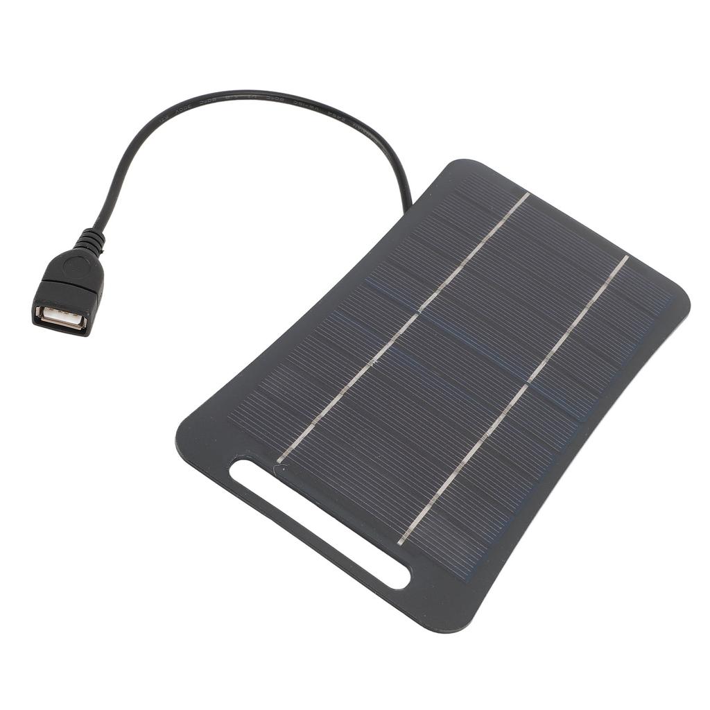 5V 5W USB Solar Panel Professional High Efficiency Monocrystalline Silicon Portable Handheld Solar Panel   for Camping Travel Outdoor