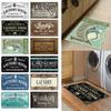 Laundry Room Entrance Doormat Home Luxury Decoration Kitchen Floor Mats Anti-Slip Bathroom Mat Hallway Laundry Long Rugs