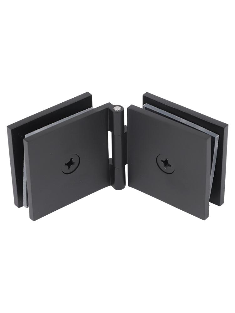 Glass Clamp Shower Door Hinge 0 Degree Angle DIY Friendly Easy Installation Modern Look Mounting Hardware Glass