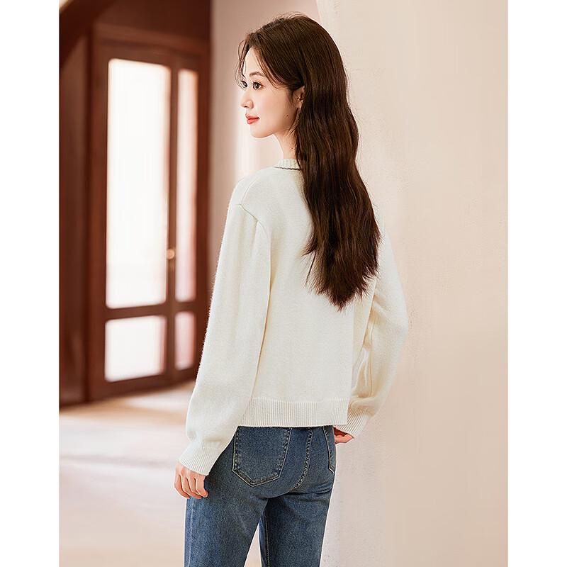 Sishuinianhua Elegant Long-Sleeve Knitted Cardigan