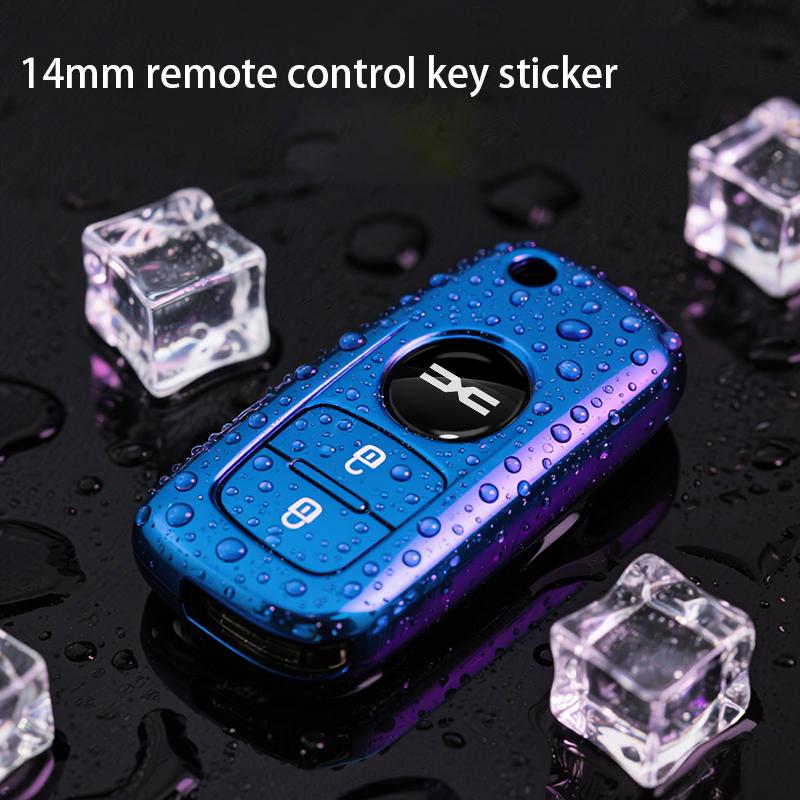 BGW1 14MM Remote car key  aluminum badge, decorative sticker For Dacia Duster Logan MCV Sandero Stepway Dokker Lodgy Car Accessories