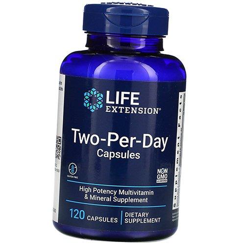 Мультивитамины Дважды в День, Two-Per-Day, Life Extension  60капс (36346007)