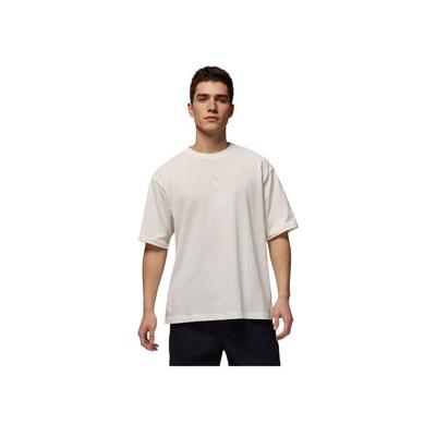 Flight Essentials Solid Color Crew Neck Versatile Short Sleeve T-Shirt Men Tops White IB7345-133