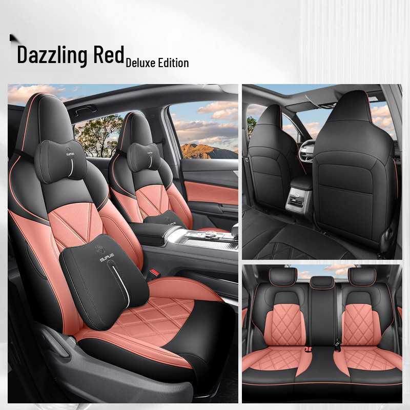 Kaiyuan Q05 Leather Car Seat Cover for 5-Seater Vehicles - All-Season Cushion