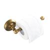 Antique European Twisted Copper Towel Rack with Tissue Holder