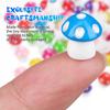 TOYANDONA 80 Pieces 8 Colors Mini Resin Mushrooms - Miniature Mushrooms, Cute Resin Terrarium Figurines, Tiny Fake Mushrooms, Fairies, Bonsai