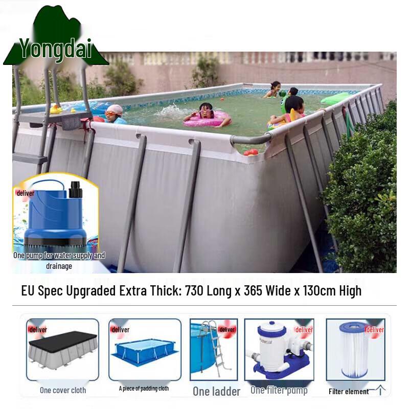 Yongdai Large Foldable Above Ground Swimming Pool