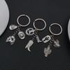 Niche Western Wild Horse Boots Cactus Alloy Keychain Pendant