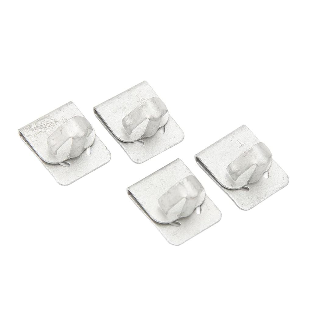 Oil Filter Access Panel Clips, 4PCS Aluminum Alloy High Strength Replacement W715288S439 Easy Car Maintenance Durable Universal Fit