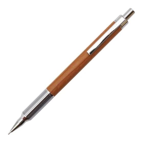 Luddite EverDraw Wood Mechanical Pencil 0.5mm Cherry Wood Low Center of Gravity Design Wooden Barrel