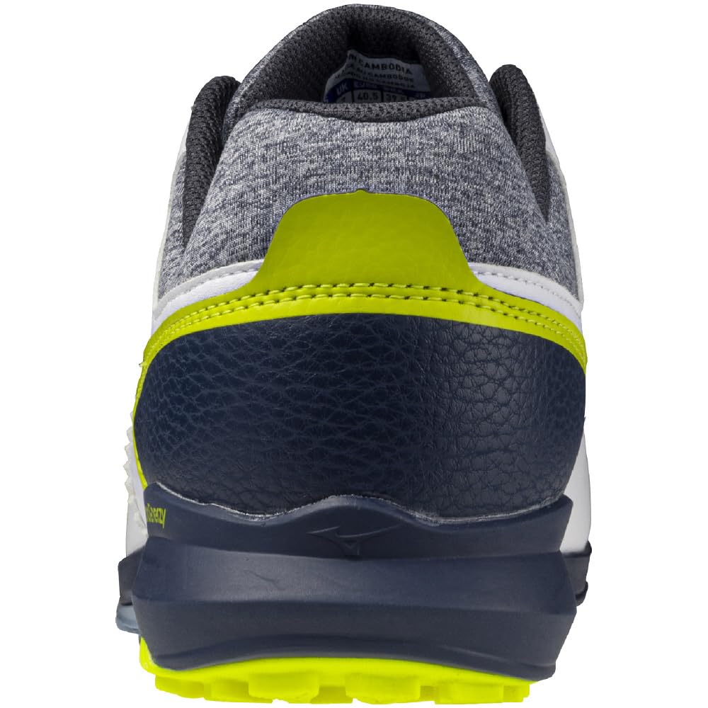 Mizuno Nexlite Energy Golf Shoes, Lightweight, Wide Grip, Waterproof, Men's, White and Navy, Size 25.5 cm, 4E