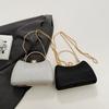 Metal Top Handle Box Shoulder Bag Snap Closure Ladies Clutch Bag Evening Banquet Bag  Wedding