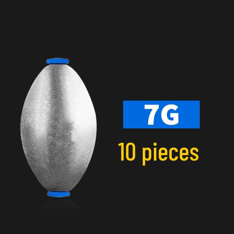 Olive-Shaped Through-Hole Sinker with Fishing Hook for Carp & Bighead