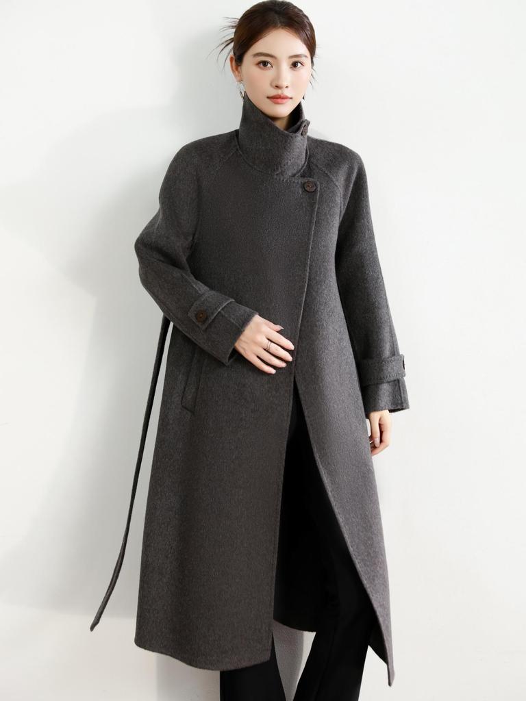Women's Long Double-Sided Cashmere Over-the-Knee Coat - 2025 High-End Autumn/Winter Collection