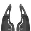 2 Pieces Auto Steering Wheel Paddle Extension Cover, Aluminum Alloy Larger Parts Interior Fit for