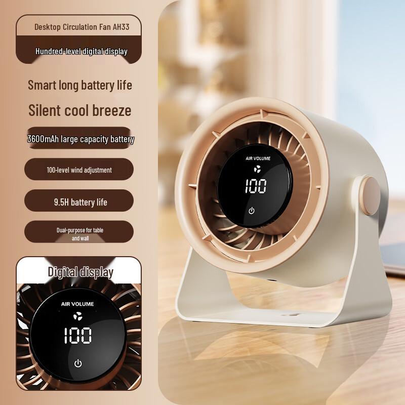 Airmate Portable Rechargeable Desk and Handheld Fans CN plug (adapter included)