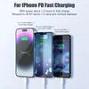 PD 30W USB Cable For Apple iPhone 14 13 11 12 Pro Max XS XR X 7 8 Plus Fast Charging USB A Type C Data Cable Charger Accessories