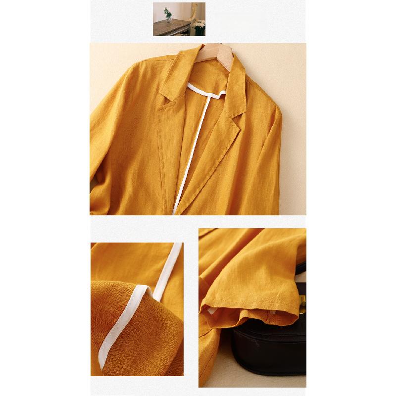 2026 New Casual Three-Quarter Sleeve Short Jacket for Women, Solid Color Blazer