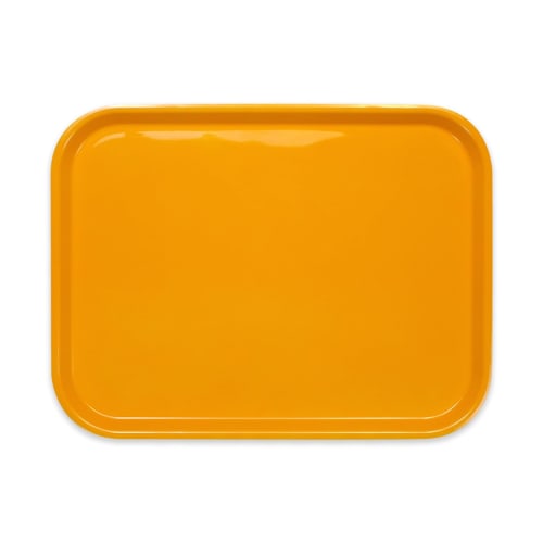 TATSU-CRAFT Pino Non-Slip Tray, 42cm, Yellow, with Non-Slip Surface, Microwave Safe, Stylish Plastic, Non-Slip Tray, Kitchen Accessories, Placemat, Su