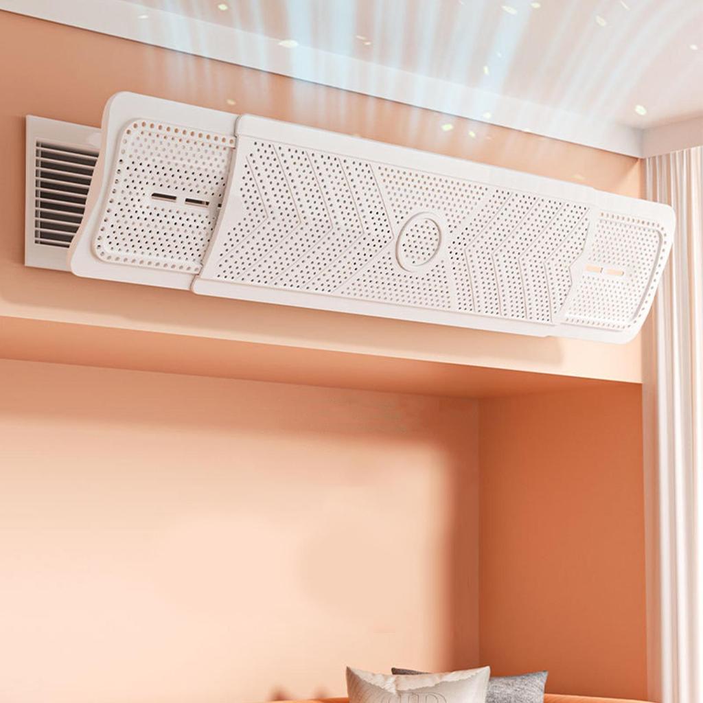 Air Conditioning Windshield Adjustable Air Conditioner Wind Deflector Anti-Direct Blowing Wall-Mounted AC Air Outlet Baffle