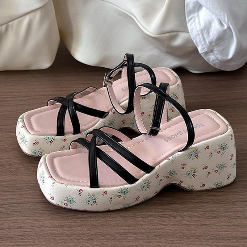 

Fashion High Heels Women Sandals Platform Fashion Shoes Summer Dress Pumps Heeled Shoes Woman 2025 Designer Trend Brand Chaussure Femme 40 чёрный