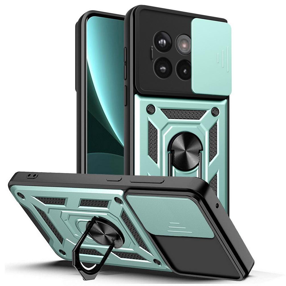 For OnePlus 13R 13 Slide Lens Kamerabeskyttelse Støtsikker panserveske for Oneplus ACE 5 Pro ACE5 3V 3 Pro Magnetisk ringholderdeksel