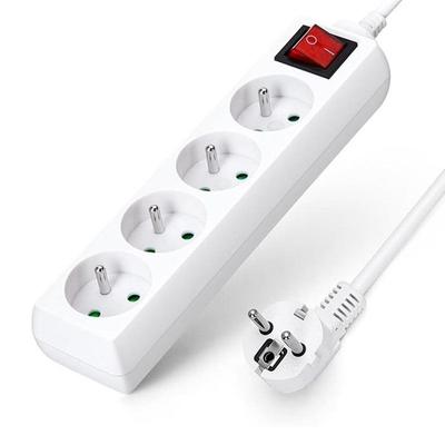 Steckdosenleiste - Noname - 4 Steckdosen - Schalter - 230V - 16A