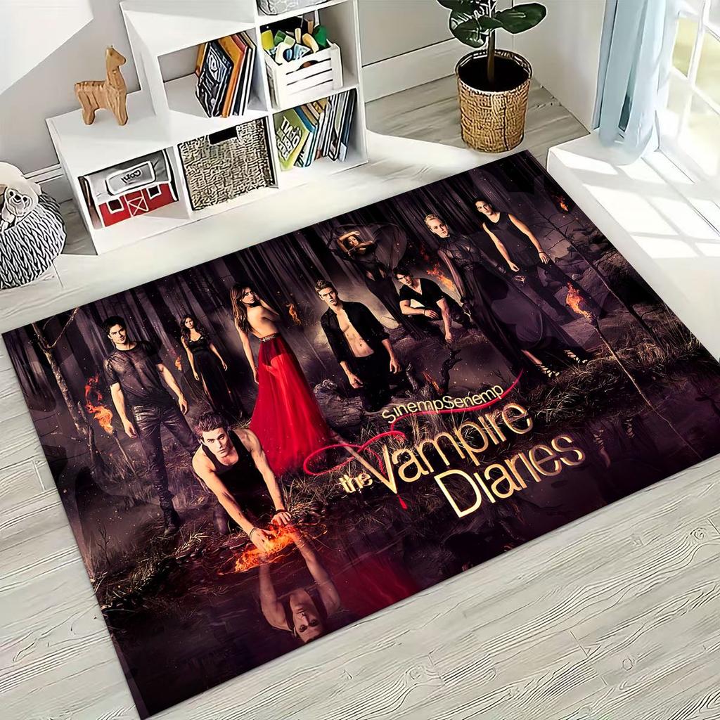 Dywan Damon Salvatore z Pamiętników Wampirów do Sypialni Salonu Sofy Domu Mata Dekoracyjna Pod Drzwi, Duża Antypoślizgowa Mata Podłogowa dla Dzieci do Zabawy