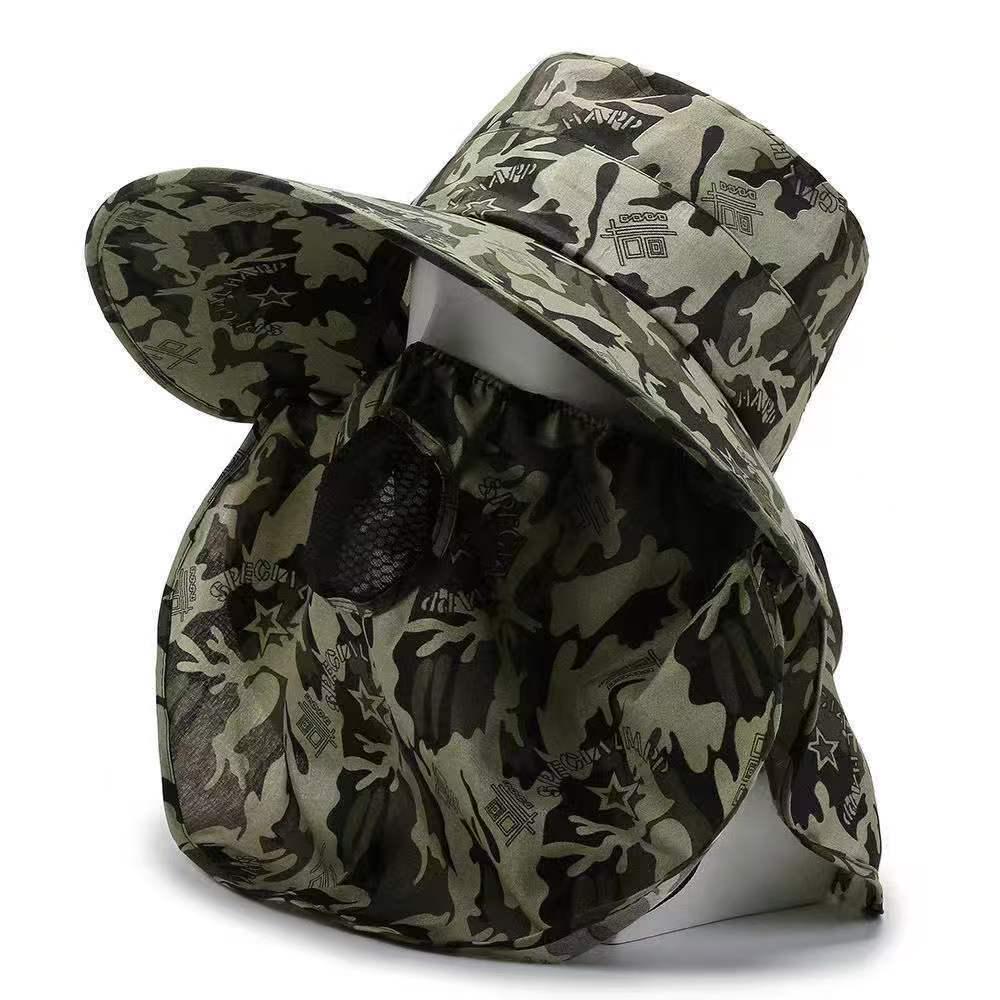 Unisex Outdoor UV-Schutz Sommerhut mit breiter Krempe zum Wandern & Angeln