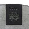 Excellent GUCCI Stall GG pattern with fringe gray wool Women Used