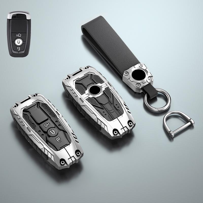 Zinc Alloy Car Key Case Cover Shell for Ford Mondeo Explorer Edge Expedition Fusion Mustang Focus C-Max S-Max Everest for Lincol