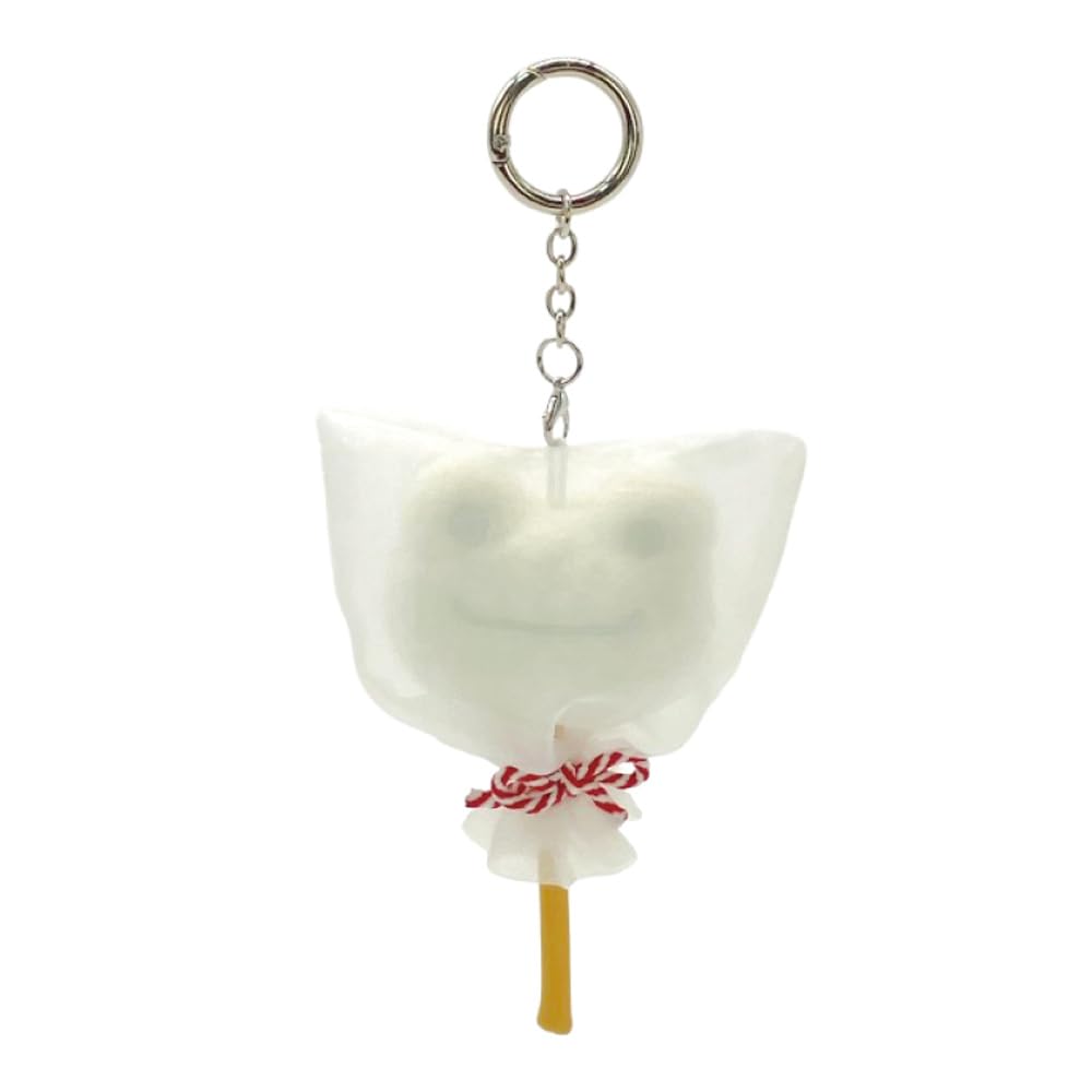 Nakajima Corporation Pickles the Frog Smile Festival Carabiner Mascot Cotton Candy 211118-25 H12.5 X W9 X D4cm