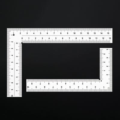 Mini régua de enquadramento, ferramenta de medição de layout, régua quadrada de ângulo reto de aço inoxidável, precisão para medidores de enquadramento de construção