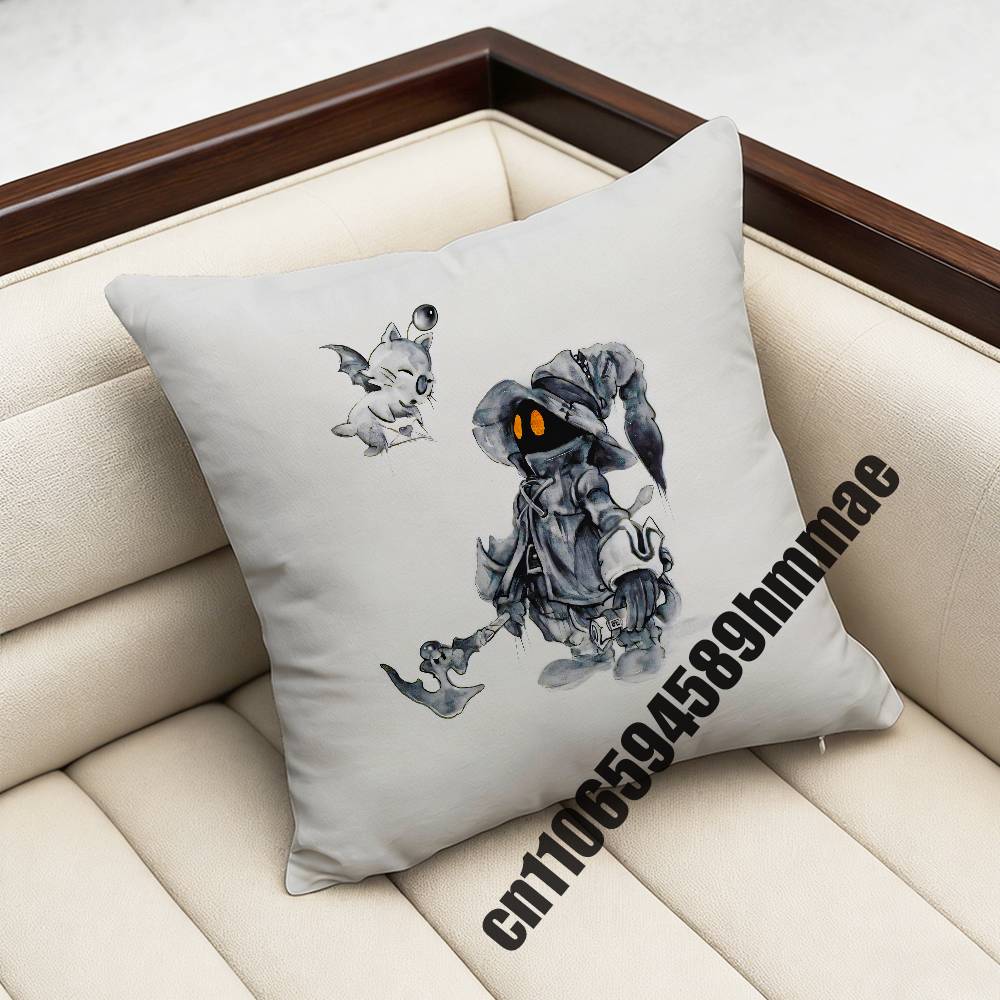 For M-Moogle C-Chocobo V-Vivi Throw Pillow Case Sham 45X45Cm 35X35Cm Square Bedroom Pillowcase Cushion Cover
