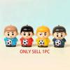 Rebound Football Player Pinch Toy Press Football Squeeze Toy Decompression Toy  Backpack Pendant