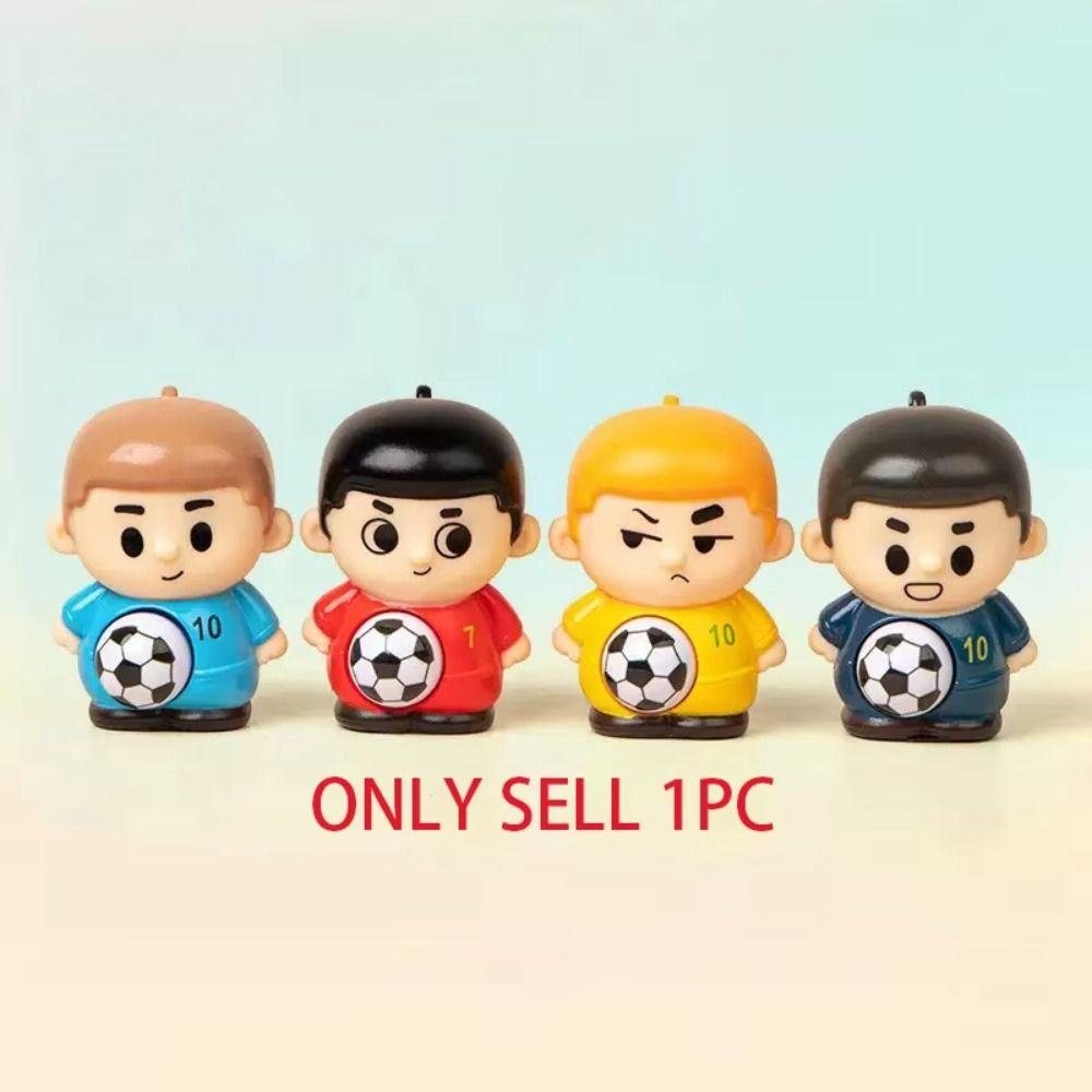 Rebound Football Player Pinch Toy Press Football Squeeze Toy Decompression Toy Backpack Pendant