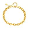 Bracciale a Catena O Placcato Oro 18k Stile Ins Europeo Americano Gioielli di Moda da Donna