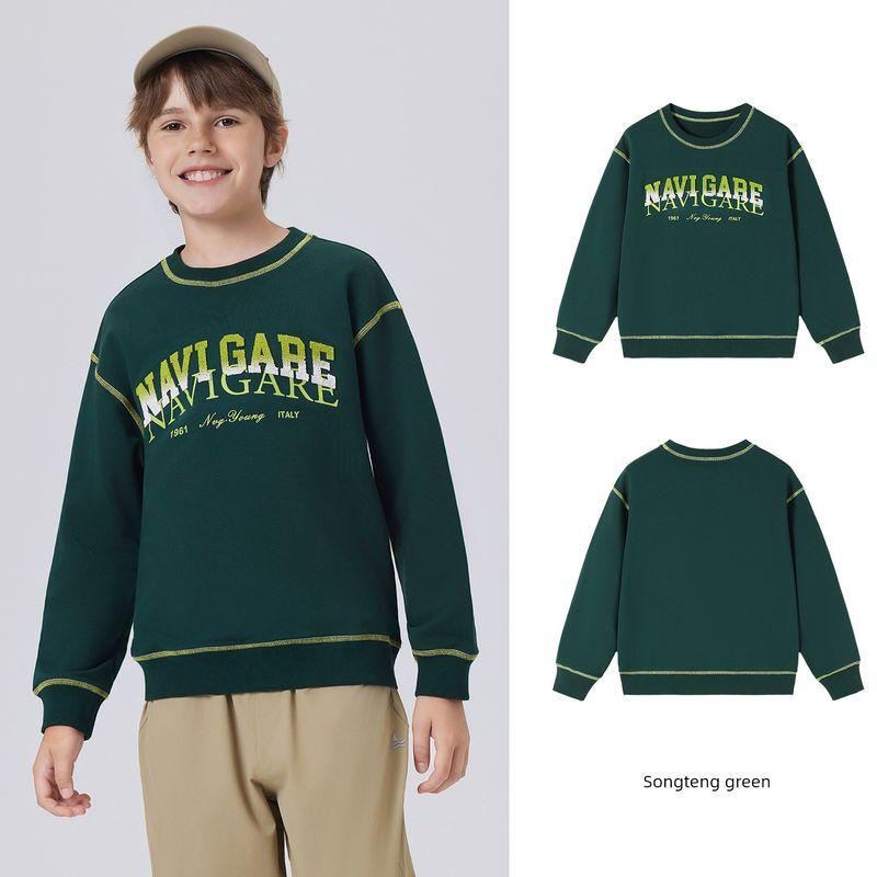 Navigare Italian Small Sailboat Children's Clothing Boys' Long-Sleeved Sweatshirt 2026 Spring New Children's Top