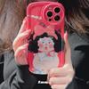 Cartoon Mädchen Niedliche Frau Ente Ins Lieblich Rosa Imd Silikon Stoßfest Weiche Handyhülle Für Iphone 13 Pro Max 12 Promax 11 Hülle
