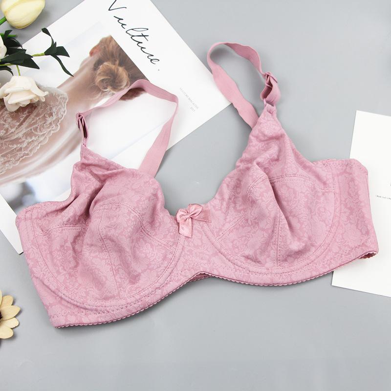 Bra Large Size Glossy Bra Comfortable Cooling Women's Bra Adjustment Underwear New Products