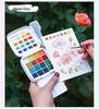 Lan Guo S618 Solid Watercolor Mini Palette - Rich Colors, Beginner-Friendly, Portable Painting Set