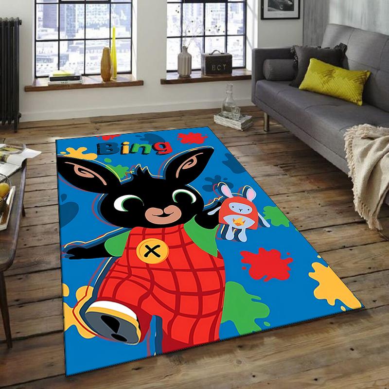 1pc Bing Bunny2 Design Area Rug - Non-Slip, Soft & Cozy Floor Mat for Living Room, Bedroom, Office - Indoor/Outdoor Decorative Carpet