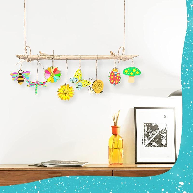 High-Standard-Quality Wooden Self-Assembly High-Quality Handmade High-Quality Pendant High-Quality Cartoon High-Quality Flower Insect High-Quality