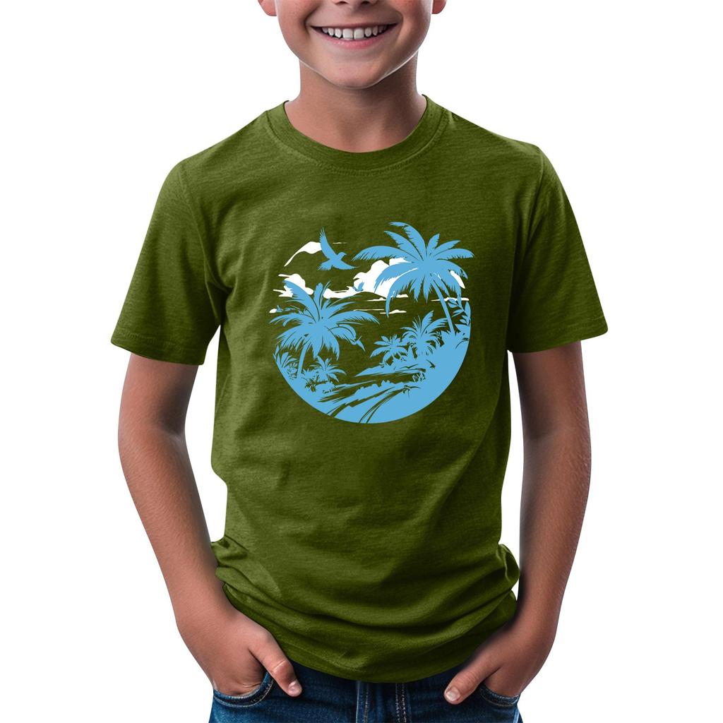 Kleinkind Mädchen Jungen T-Shirts Kinder Top Jungen und Mädchen Bedrucktes Kurzarm T-Shirt
