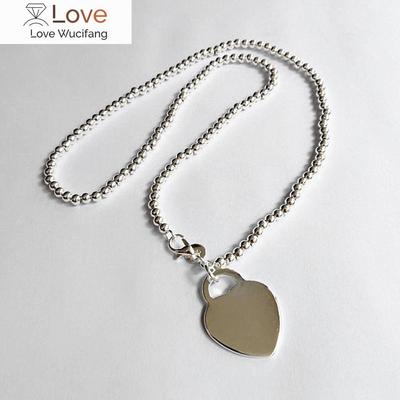 Κορεατική Μόδα Ασήμι 925 Σφραγισμένο Όμορφο Καρδούλα Μενταγιόν Κολιέ για Γυναίκες Αξεσουάρ Πάρτι Γάμου Κοσμήματα Δώρα