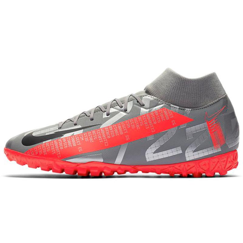 Nike Mercurial Superfly 7 Academy Tf Turf 'Grey Red' Sneakers AT7978-906